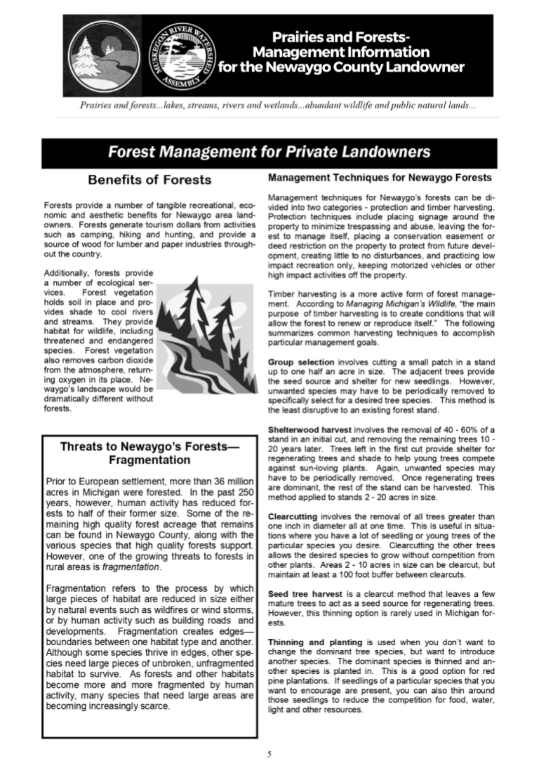 Prairies and Forests-Management for the Newaygo County Landowner (3)