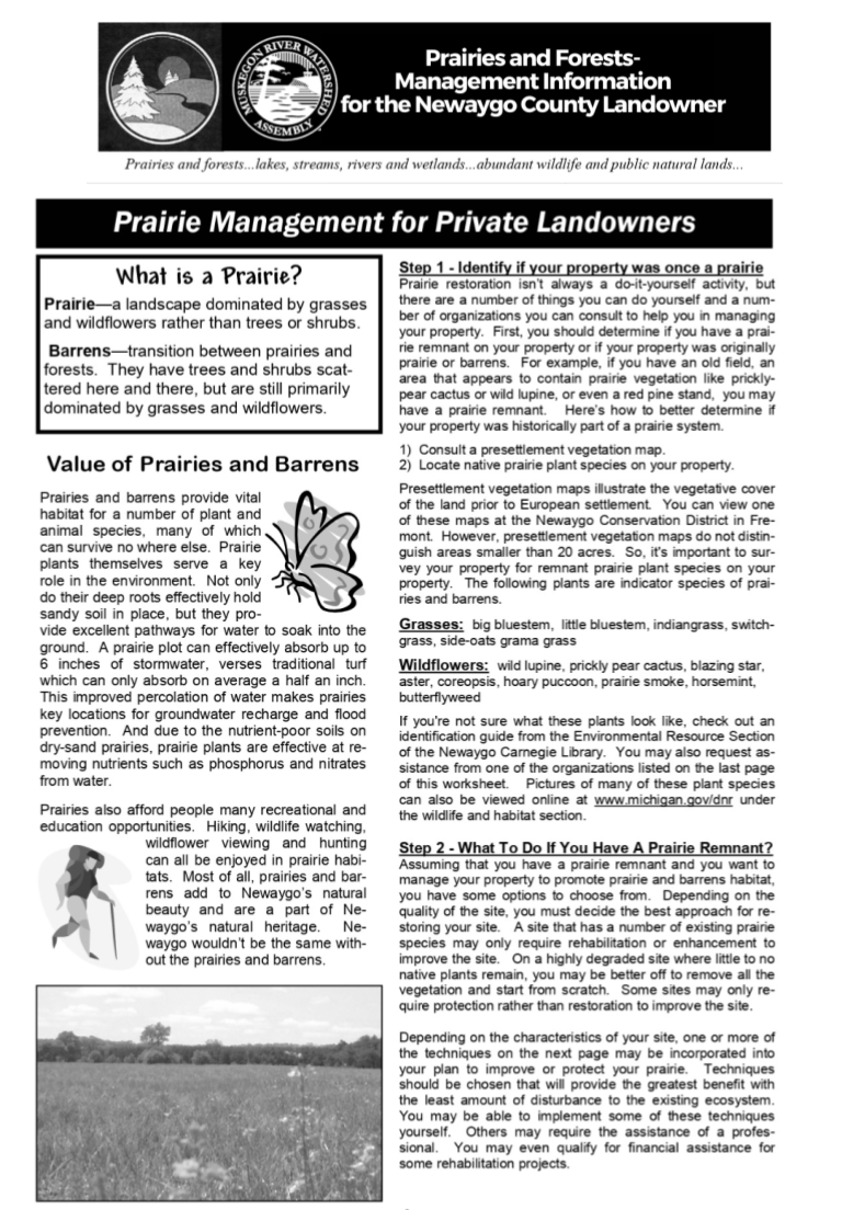Prairies and Forests-Management for the Newaygo County Landowner (4)