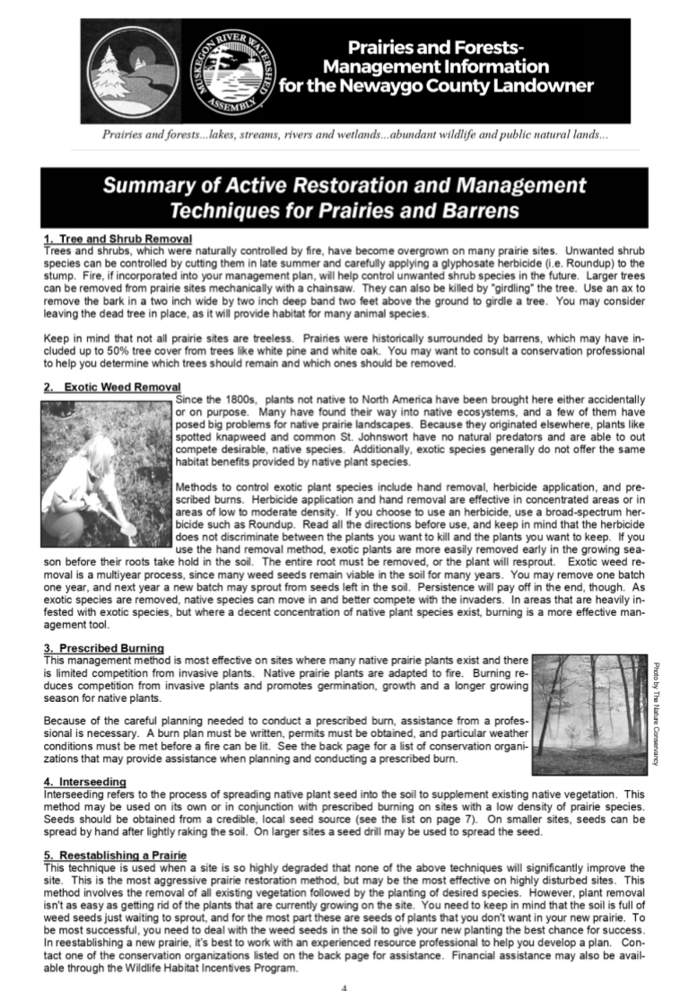 Prairies and Forests-Management for the Newaygo County Landowner (5)
