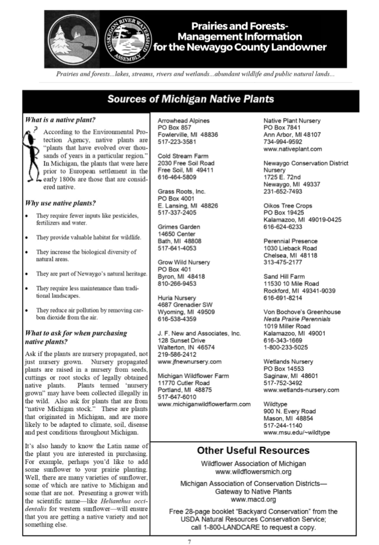 Prairies and Forests-Management for the Newaygo County Landowner (7)